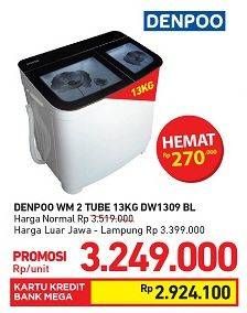 Promo Harga DENPOO DW 1309 BL/RD  - Carrefour