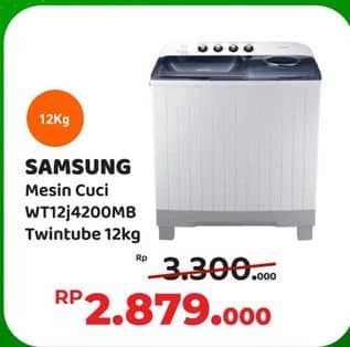 Samsung WT12J4200MB | Mesin Cuci  Diskon 12%, Harga Promo Rp2.879.000, Harga Normal Rp3.300.000