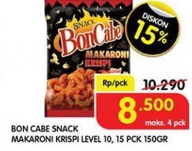 Promo Harga KOBE BON CABE Makaroni Krispi Level 10, Level 15 150 gr - Superindo