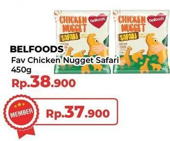 Promo Harga BELFOODS Nugget Chicken Nugget Safari 450 gr - Yogya