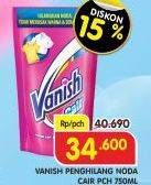 Promo Harga VANISH Penghilang Noda Cair Pink 750 ml - Superindo