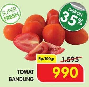 Promo Harga Tomat Bandung per 100 gr - Superindo