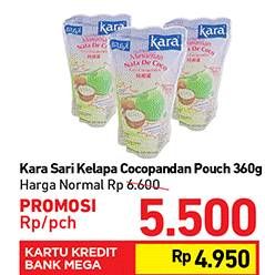 Promo Harga KARA Sari Kelapa 360 gr - Carrefour