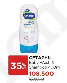 Promo Harga CETAPHIL Baby Gentle Wash & Shampoo 400 ml - Watsons
