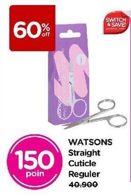 Promo Harga Watsons Straight Cuticle Scissors  - Watsons