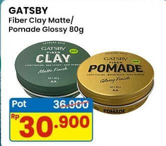 Promo Harga Gatsby Fiber Clay/Pomade  - Indomaret