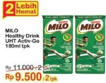 Promo Harga MILO Susu UHT 180 ml - Indomaret