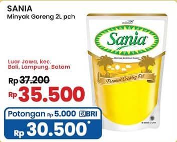 Promo Harga Sania Minyak Goreng 2000 ml - Indomaret