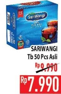 Promo Harga Sariwangi Teh Asli 50 pcs - Hypermart