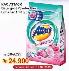 Promo Harga ATTACK Detergent Powder 1200 gr - Indomaret