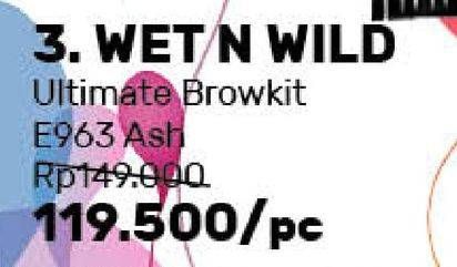 Promo Harga WET N WILD Ultimate Brow Kit E963 Ash  - Guardian