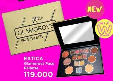 Promo Harga EXTICA Glamorovs Face Palette  - Watsons