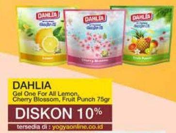 Promo Harga Dahlia Air Freshener Lemon, Cherry Blossom, Fruit Punch 75 gr - Yogya
