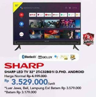 Promo Harga SHARP 2T-C32BG1 | LED TV 32 inch  - Carrefour