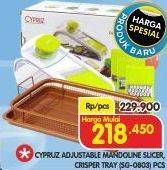Promo Harga CYPRUS Adjustable Mandoline Slicer/CYPRUS Crisper Tray   - Superindo