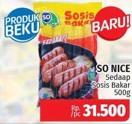 Promo Harga SO NICE Sedaap Sosis Ayam Bakar 500 gr - Lotte Grosir