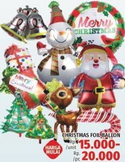 Promo Harga Balon Foil Natal  - LotteMart