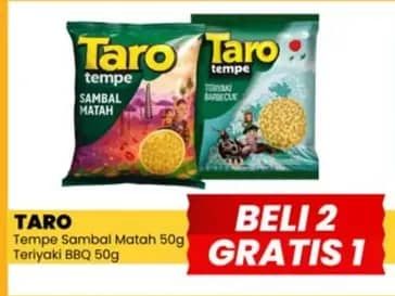 Promo Harga Taro Keripik Tempe Teriyaki BBQ 55 gr - Yogya