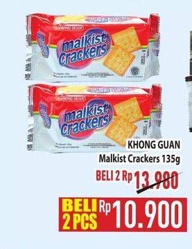 Promo Harga Khong Guan Malkist Crackers 135 gr - Hypermart