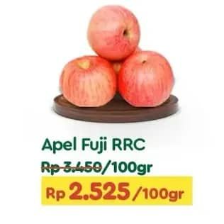 Promo Harga Apel Fuji RRC per 100 gr - TIP TOP