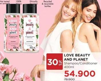 Promo Harga Love Beauty and Planet Shampoo/ Conditioner 400ml  - Watsons