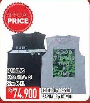 Promo Harga MAN KLAS Kaos Pria Wo/S M-XL  - Hypermart