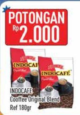 Promo Harga Indocafe Original Blend 180 gr - Hypermart