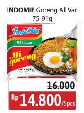 Promo Harga Indomie Mi Goreng All Variants 80 gr - Alfamidi