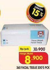 Promo Harga 365 Facial Tissue 200 sheet - Superindo