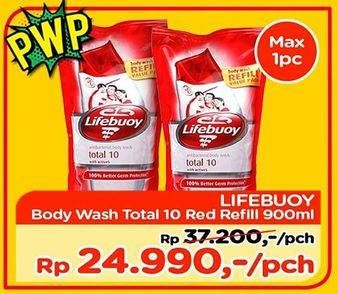 Promo Harga LIFEBUOY Body Wash Total 10 900 ml - TIP TOP