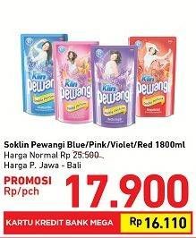 Promo Harga SO KLIN Pewangi Blue, Pink, Violet, Red 1800 ml - Carrefour