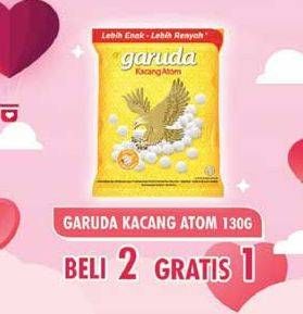 Promo Harga GARUDA Kacang Atom per 2 pouch 130 gr - Indomaret