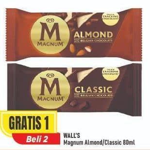 Promo Harga Walls Magnum Almond, Classic 80 ml - Alfamart