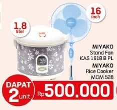 Miyako Miyako KAS-1618 Stand Fan + Miyako KAS-1618 Stand Fan   Harga Promo Rp500.000