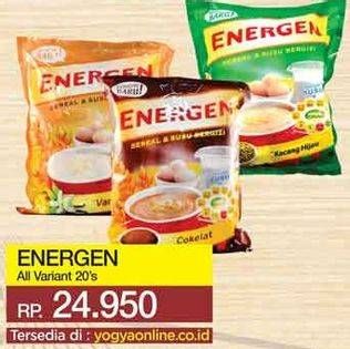 Promo Harga ENERGEN Cereal Instant All Variants per 20 sachet - Yogya