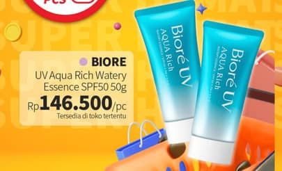 Promo Harga Biore UV Aqua Rich Watery Essence SPF 50 50 gr - Guardian