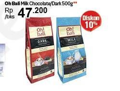 Promo Harga OH BALI Chocolate Milk, Dark 500 gr - Carrefour