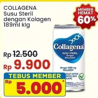 Promo Harga Collagena Susu Steril Kolagen 189 ml - Indomaret