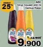 Promo Harga ABC Syrup Squash Delight All Variants 460 ml - Giant