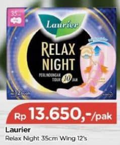 Promo Harga Laurier Relax Night 35cm 12 pcs - TIP TOP