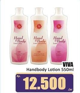 Promo Harga Viva Hand Body Lotion 550 ml - Hari Hari