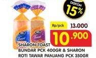 Promo Harga SHARON Round Toast/Roti Tawar Panjang  - Superindo