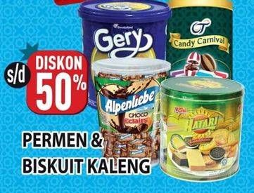 Promo Harga Aneka Permen & Biskuit Kaleng  - Hypermart