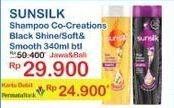 Promo Harga Sunsilk Shampoo Black Shine, Soft Smooth 340 ml - Indomaret