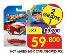Promo Harga Hot Wheels Car per 3 pcs - Superindo