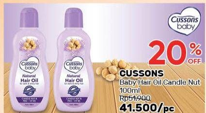 Promo Harga CUSSONS BABY Hair Lotion Candle Nut Celery 100 ml - Guardian