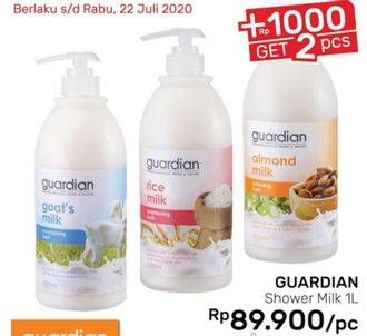 Promo Harga GUARDIAN Shower Milk Moistcare 1 ltr - Guardian