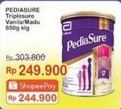 Promo Harga Pediasure Triplesure Vanila, Madu 850 gr - Indomaret