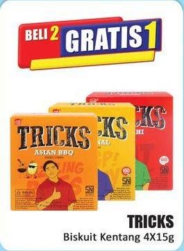 Promo Harga Tricks Biskuit Kentang per 4 pcs 15 gr - Hari Hari