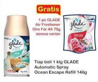 Promo Harga Glade Matic Spray Refill Ocean Escape 146 ml - Indomaret